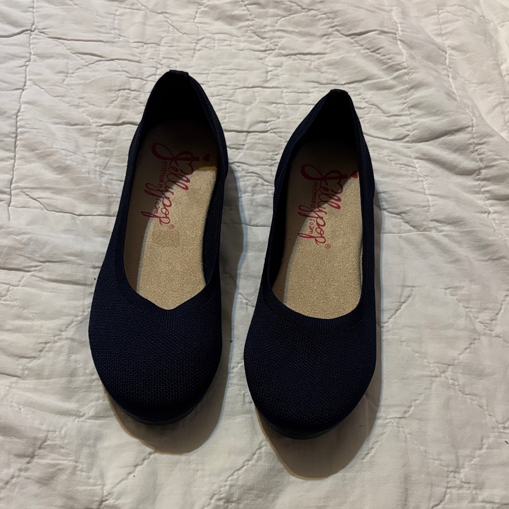 Jellypop Dark Blue Women's Flats